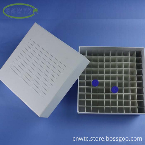 100-Well Cryo Tube Paper Box: Storage Solutions for Laboratory and Research Applications